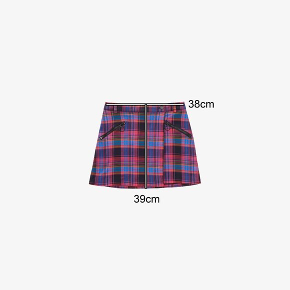 Urban Outfitters Pink & Blue Plaid Mini Skirt 💖🎸 - Picture 4 of 4